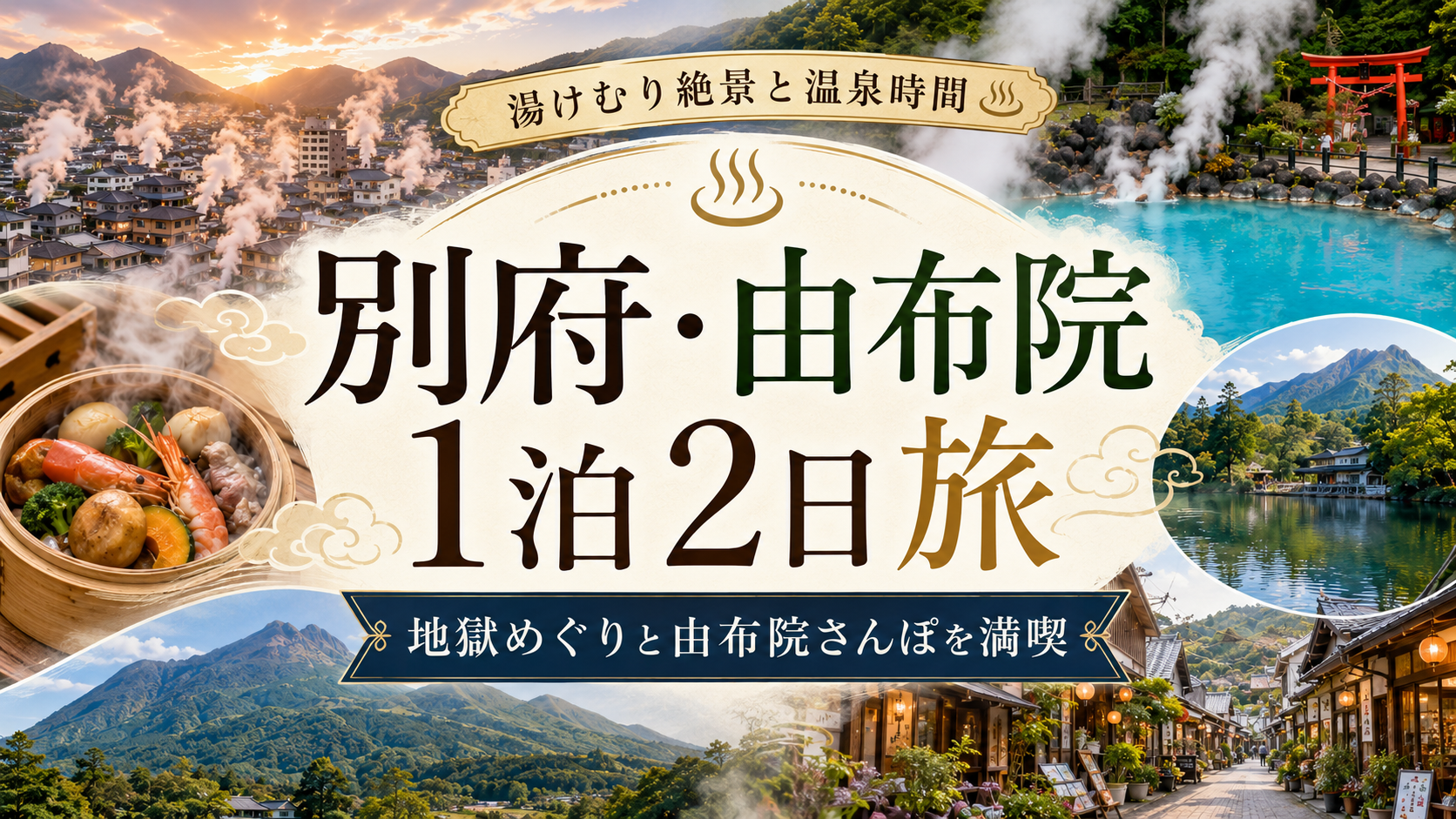 別府・由布院で1泊2日|地獄めぐりと憧れの温泉街を楽しむ旅